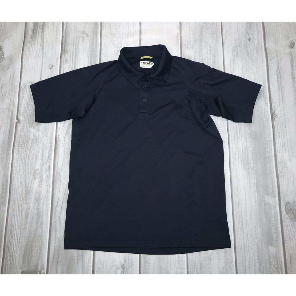 First Tactical Men's M Performance Short Sleeve Polo Shirt Black Durable